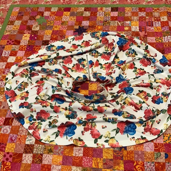 Springtime floral pleated circle skirt - Picture 2 of 4